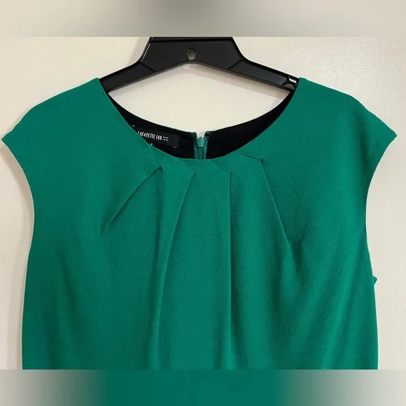 Lafayette 148 Green Dress - Picture 7 of 8